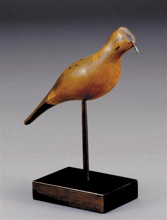 Appraisal: Southern folk art dove decoy attributed to the Jobes family