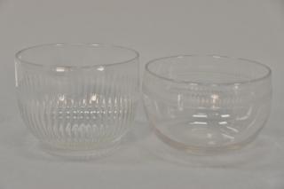 Appraisal: Two sets of crystal fruit bowls including a set of