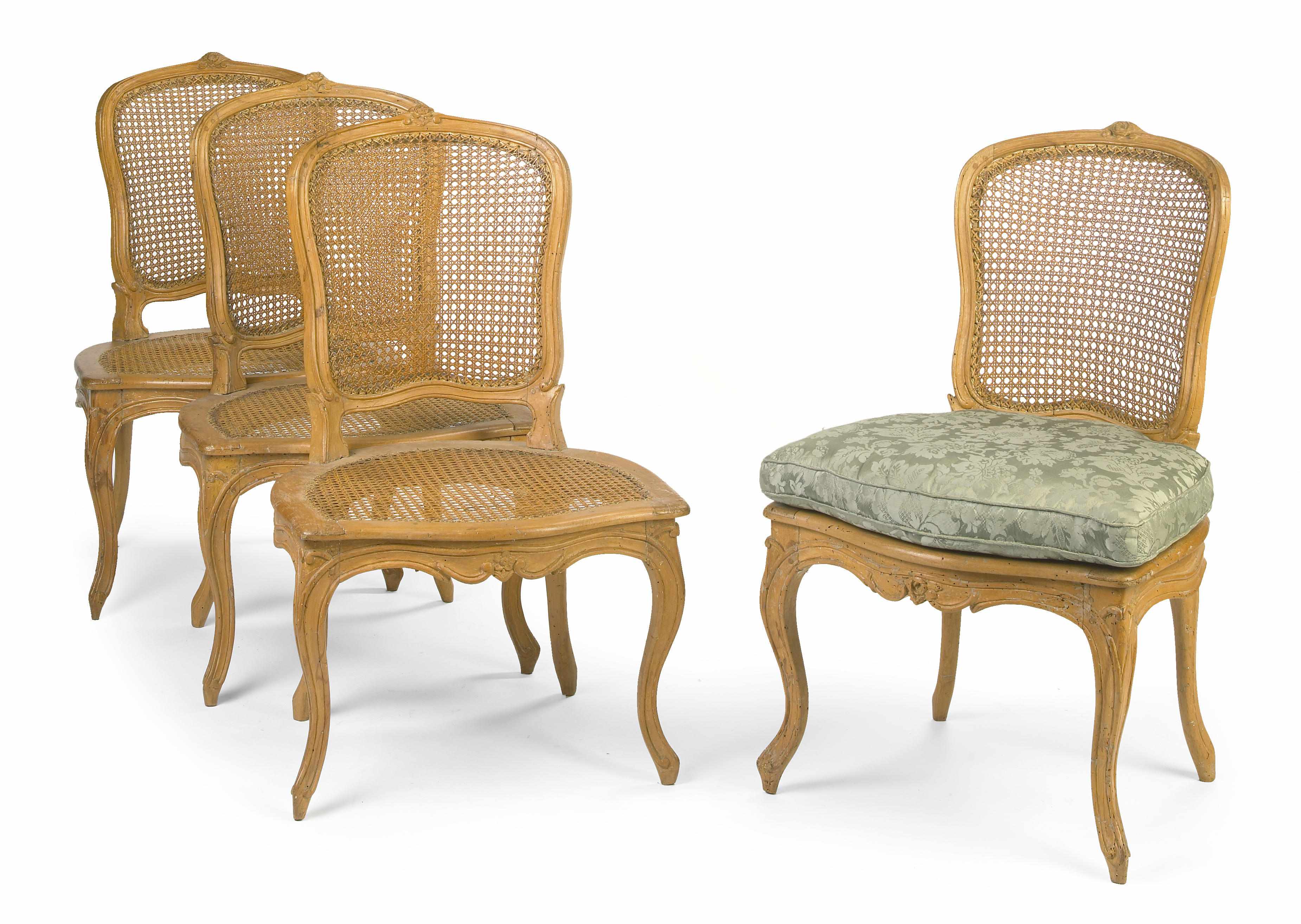 Appraisal: Property of Various Owners A set of four Louis XV