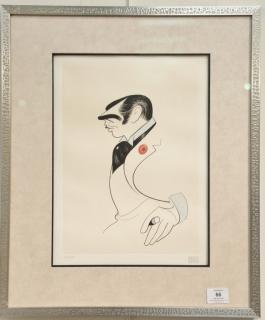 Appraisal: Al Hirschfeld - etching of Clark Gable signed in pencil