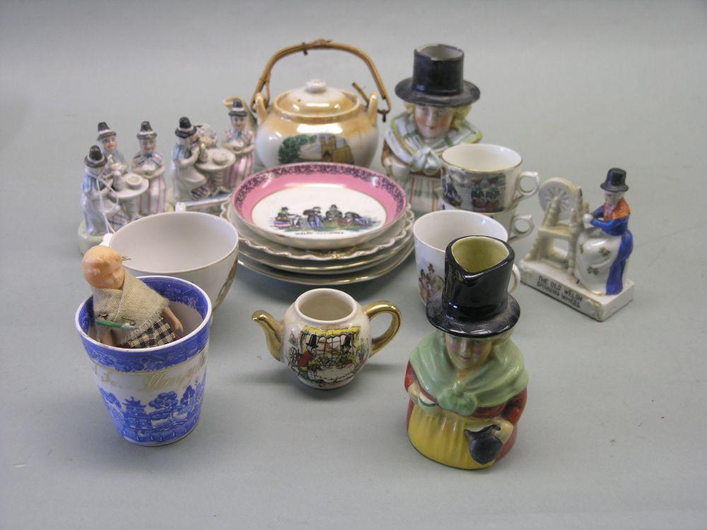 Appraisal: Assorted ceramic items relating to Wales to include The Welsh