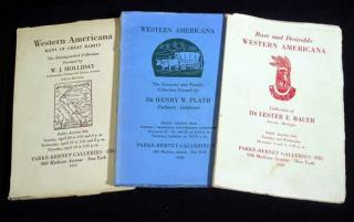 Appraisal: V Parke Book Details This lot consists of the s