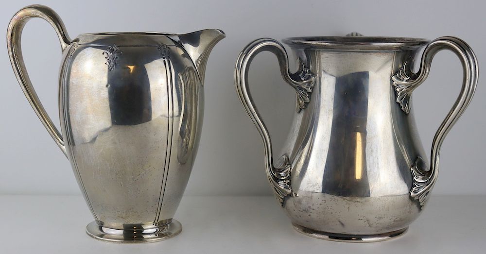 Appraisal: STERLING American Sterling Hollow Ware Includes an Art Nouveau Gorham