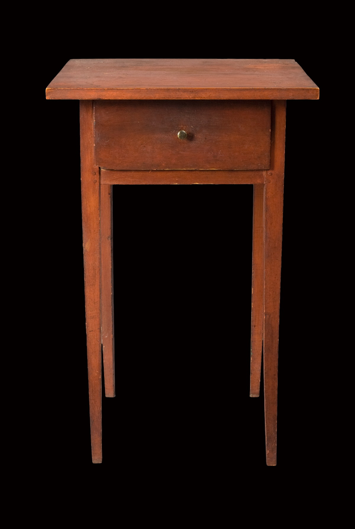 Appraisal: SHAKER WORK STAND WATERVLIET NEW YORK CIRCA The wide dovetails