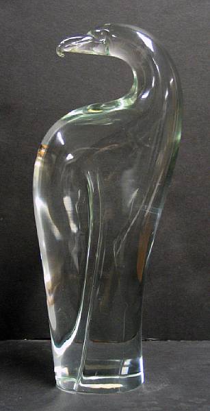 Appraisal: An Italian glass figure of an eagle attributed to Livio