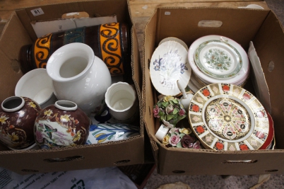 Appraisal: A collection of pottery to include Royal crown derby imari