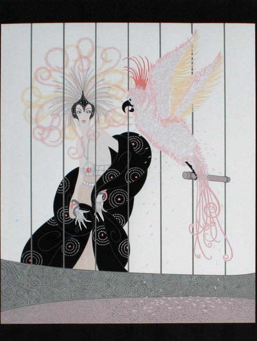 Appraisal: ERTE Russian - ''The Bird Cage'' Serigraph '' x ''