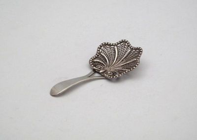 Appraisal: A George III silver caddy spoon by Joseph Taylor Birmingham