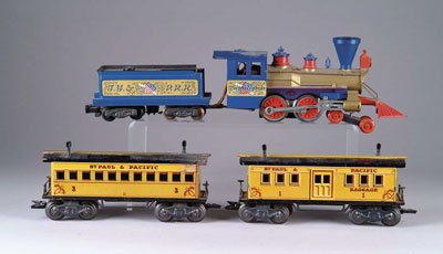 Appraisal: AMERICAN FLYER WASHINGTON LOCOMOTIVE AND TENDER Also has two Marx