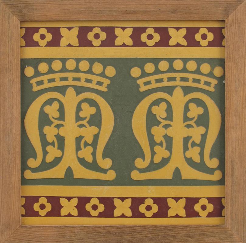 Appraisal: A Mintons encaustic tile designed by A W N Pugin