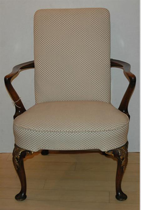 Appraisal: Georgian Style Mahogany Armchair Estimate nbsp nbsp nbsp - nbsp