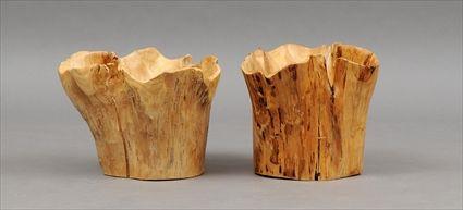 Appraisal: Two Burl Root Bowls x in and x in