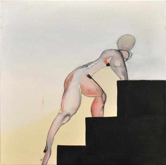 Appraisal: CARMEL JENKIN BORN TH CENTURY Ascending Nude oil on canvas