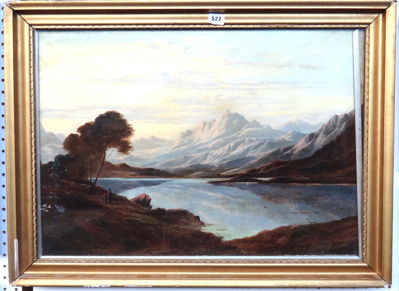 Appraisal: Charles Leslie - Morning on the loch oil on canvas