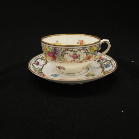 Appraisal: Schumann Empress Dresden Flowers Cups Saucerexcellent