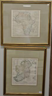 Appraisal: Set of five framed Carey's Atlas maps including Holland or