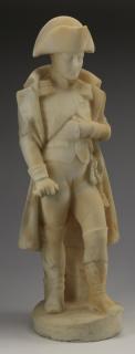 Appraisal: Cast sculpture of Napoleon in uniform h Cast sculpture of