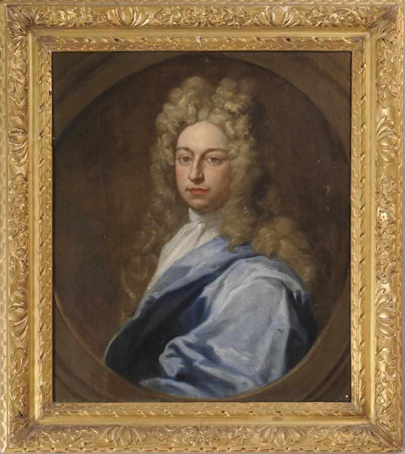 Appraisal: ATTRIBUTED TO SIR GODFREY KNELLER PORTRAIT OF A GENTLEMAN IN