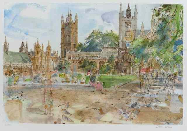 Appraisal: John Ward British b Parliament Gardens copies in total each