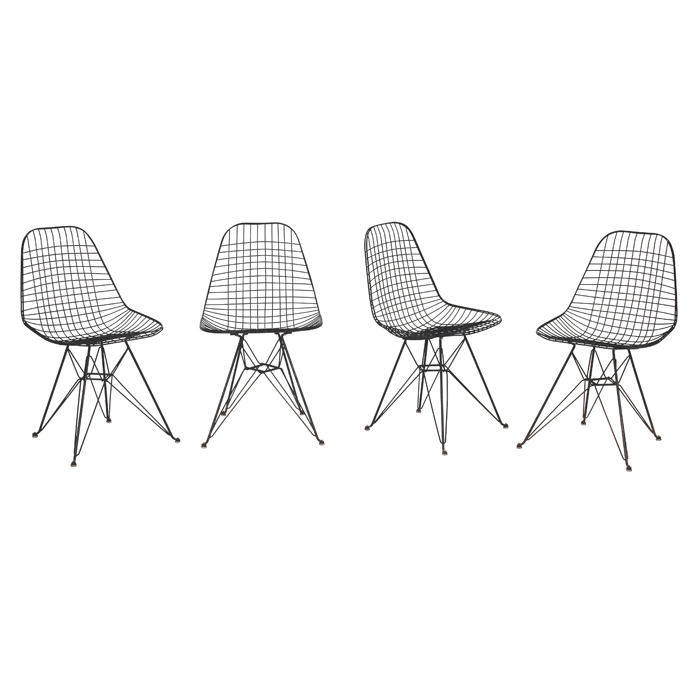 Appraisal: Charles and Ray Eames DKR chairs Eiffel tower four by