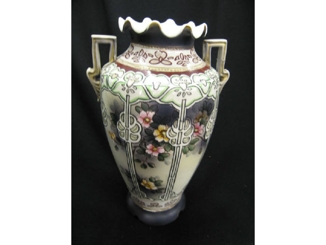 Appraisal: Nippon Handpainted Vase Satsuma style