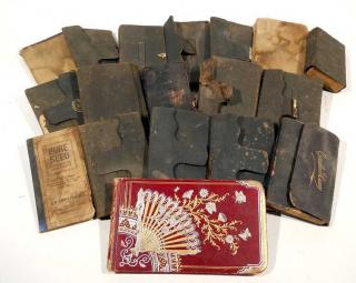 Appraisal: V Central New York ANTIQUE DIARIES AUTOGRAPH BOOK c Details