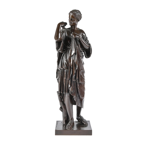 Appraisal: A French bronze sculpture of Diane de Gabies after the