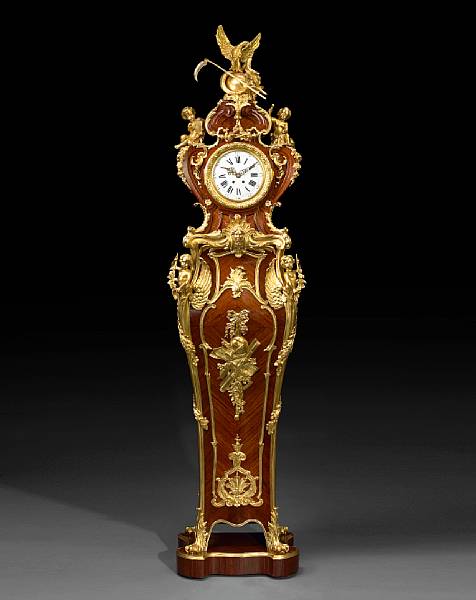 Appraisal: An impressive R gence style gilt bronze mounted kingwood r