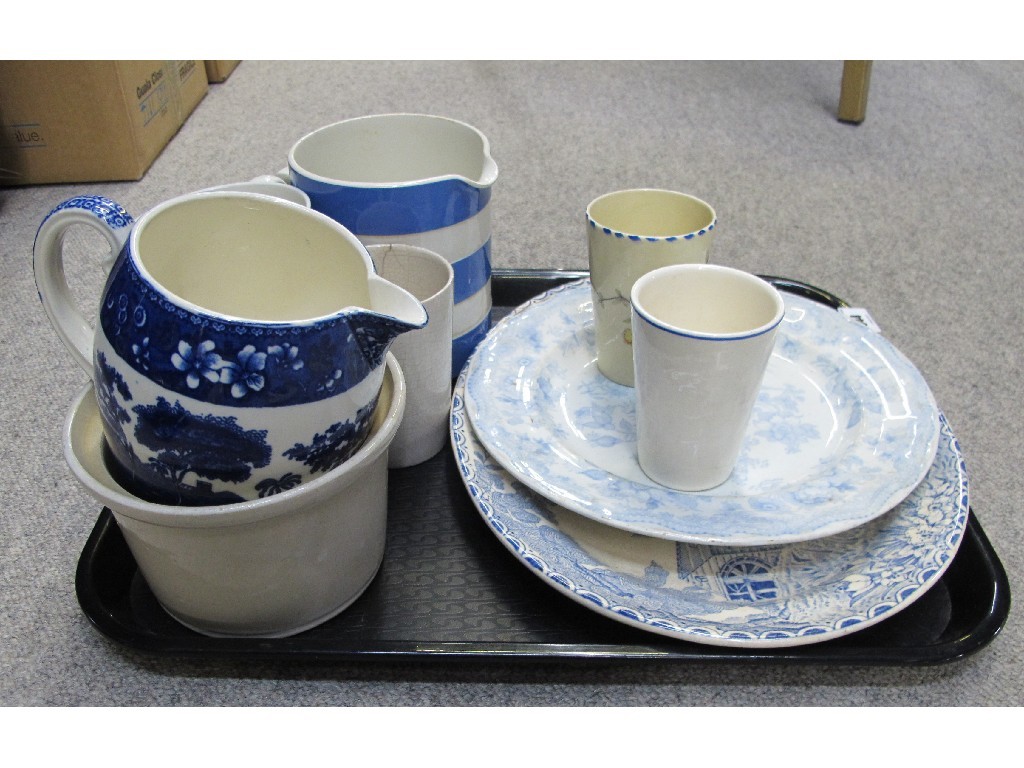 Appraisal: Tray of ceramics - T G Green jug Horlicks tumbler