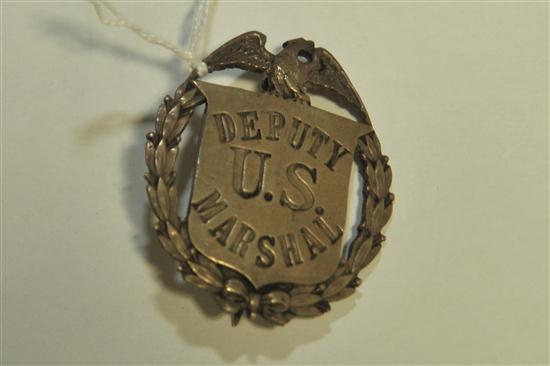 Appraisal: DEPUTY U S MARSHALL BADGE American late th - early