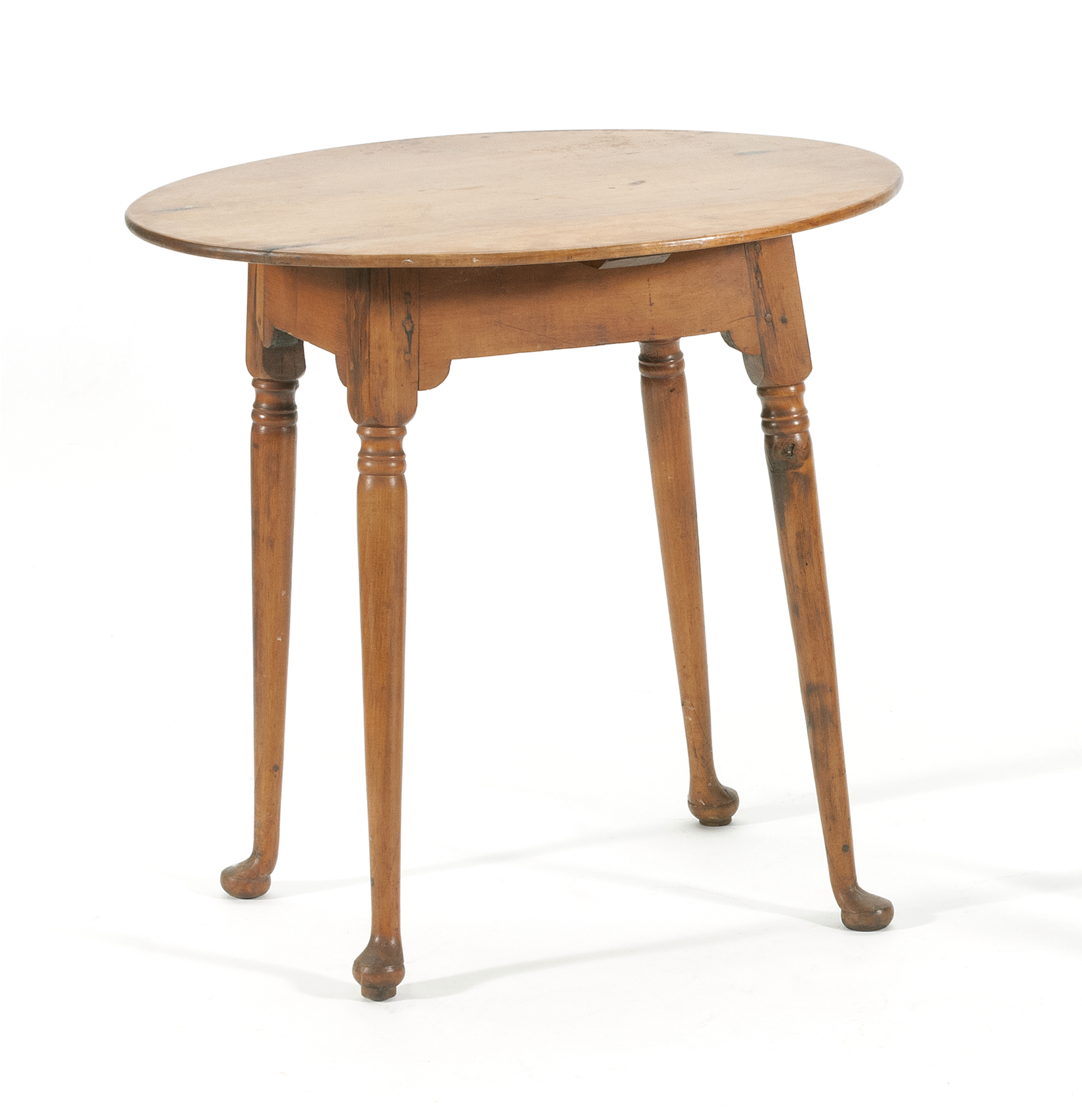 Appraisal: ANTIQUE AMERICAN QUEEN ANNE TAVERN TABLE Circa In maple with