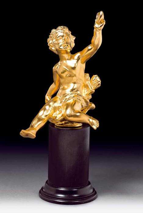 Appraisal: SMALL FIGURE OF CUPID after a model by L STRICTIUS