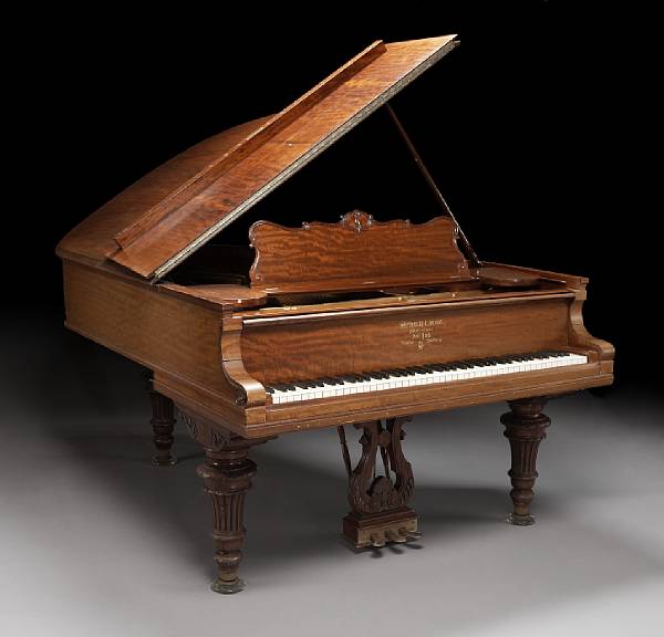 Appraisal: A Steinway model A mahogany grand piano no manufactured June