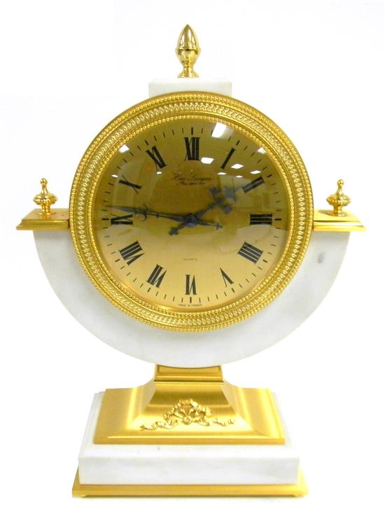 Appraisal: CLOCK th C French Empire style Hour Lavigne mantle clock