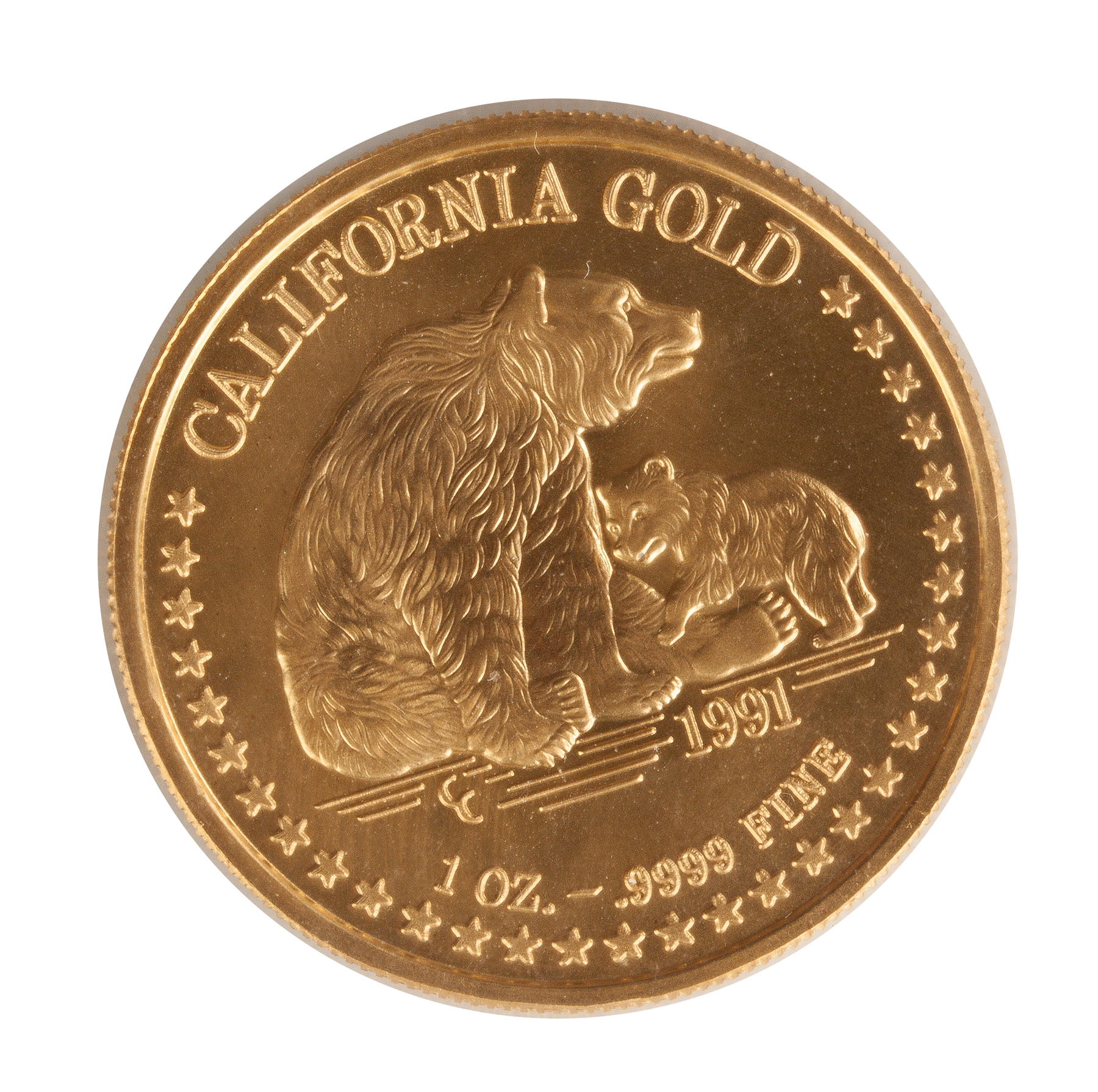 Appraisal: California Gold Bear One troy ounce