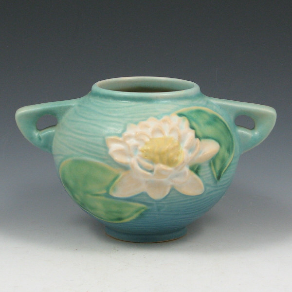 Appraisal: Roseville Water Lily - Rose Bowl - Mint Roseville blue