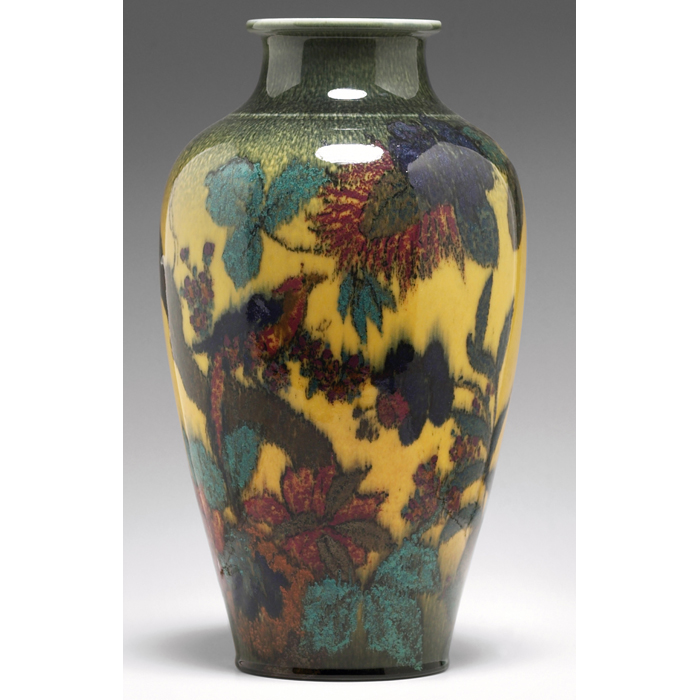 Appraisal: Important and large Rookwood vase covered with an exquisite Porcelain