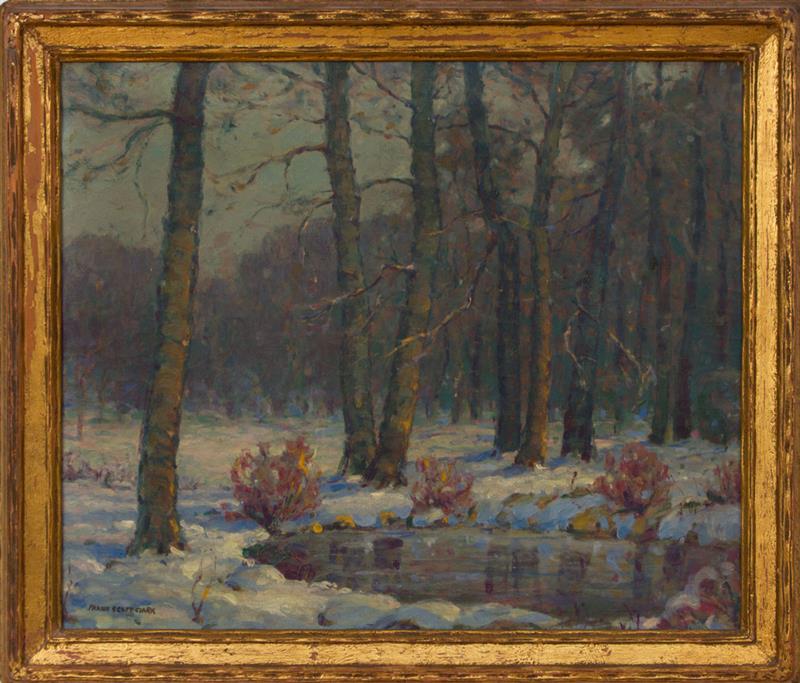 Appraisal: FRANK SCOTT CLARK - WINTER LANDSCAPE Oil on canvas signed