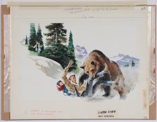 Appraisal: Richard Amundsen Montana California - Grizzly on the Nature Trail