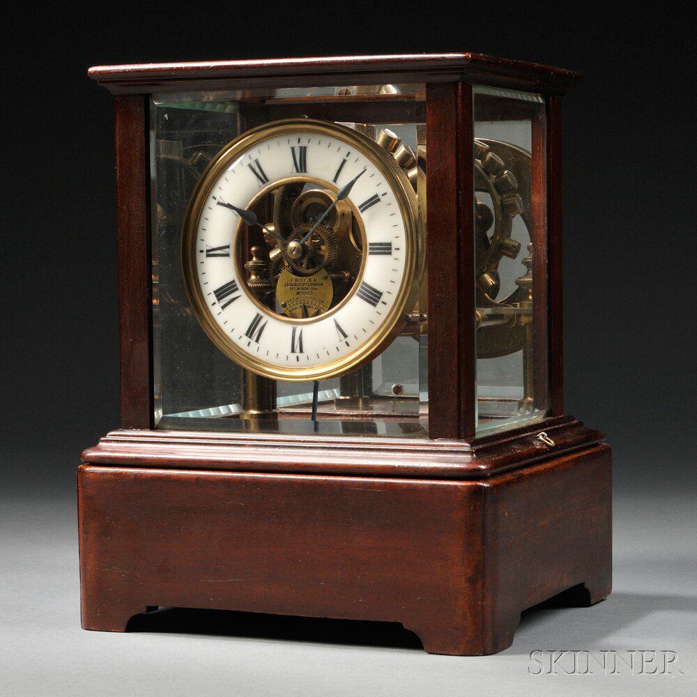 Appraisal: Eureka Clock Co Balance Wheel Electric Timepiece No London c