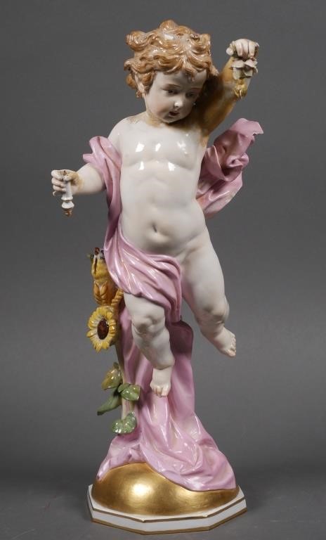 Appraisal: Large high Meissen figurine with first-quality crossed swords mark This