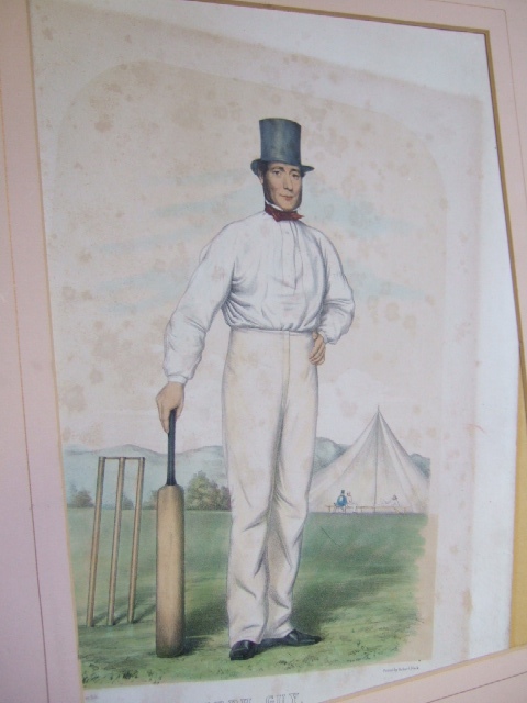 Appraisal: A group of three including a hand coloured lithograph of