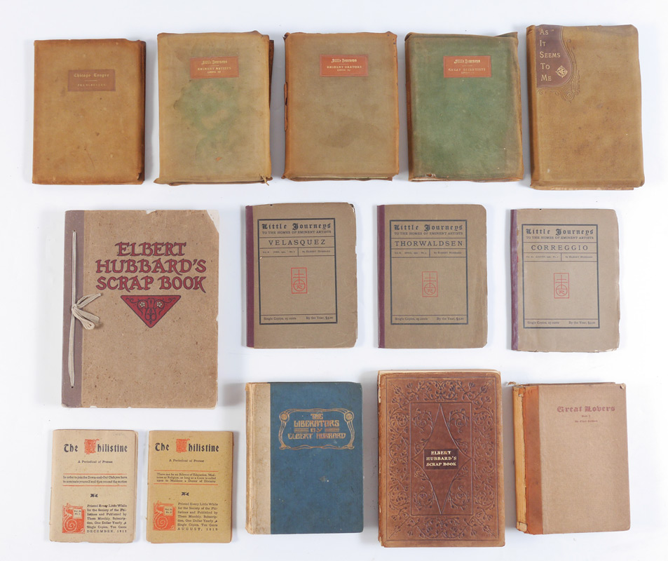 Appraisal: COLLECTION OF ELBERT HUBBARD BOOKS books by Elbert Hubbard to