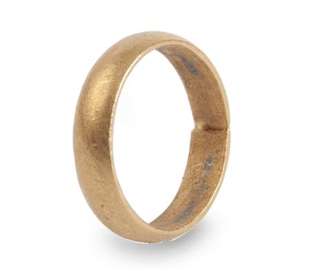 Appraisal: Gibeon ring wedding band Gold plated mm diameter Gibeon Namibian