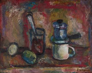 Appraisal: GERMAN YEGOSHIN RUSSIAN B GERMAN YEGOSHIN RUSSIAN B Still Life