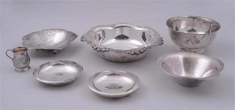 Appraisal: EIGHTEEN TIFFANY CO SILVER TABLE ARTICLES Comprising a fruit bowl