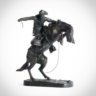 Appraisal: FREDERIC REMINGTON - The Broncho Buster bronze inches high inscribed