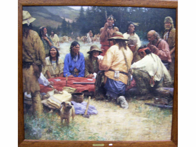 Appraisal: A Friendly Game at Rendezvous by Howard Terpning Howard Terpning