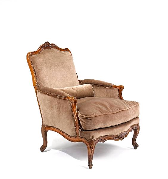 Appraisal: A Louis XV walnut berg re la reine mid th