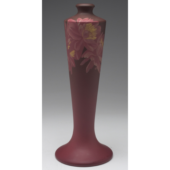 Appraisal: Exceptional Rookwood vase unusual shape with a nicely painted floral